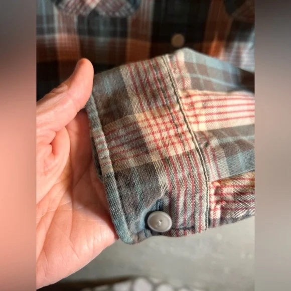 RRL Vintage Ralph Lauren Multicolor Plaid Cotton Shirt size 3 Medium - Picture 8 of 14